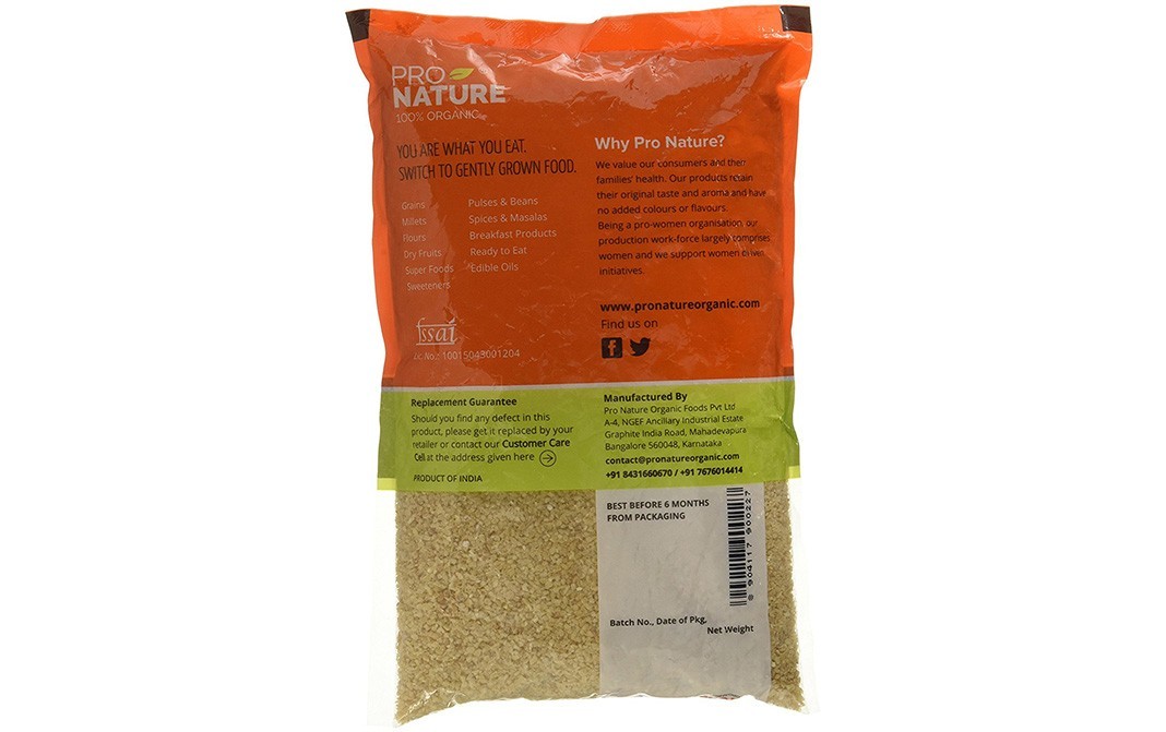 Pro Nature Organic Daliya    Pack  500 grams